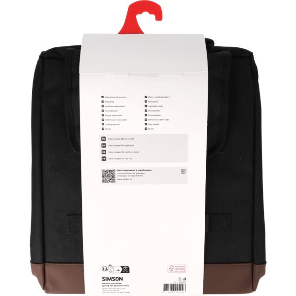 Afbeelding laden in galerijviewer, Rema tip top nederland b.v. tas simson urban enkel | zwart | 15l
