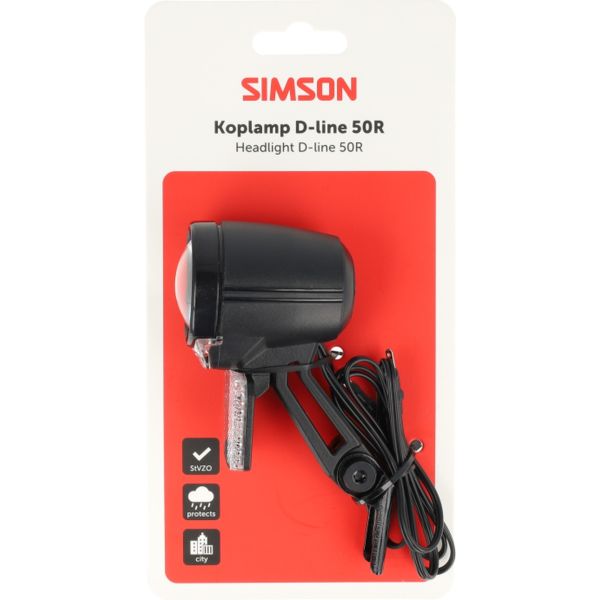 Afbeelding laden in galerijviewer, Simson koplamp aurora d-line 50r - dynamo
