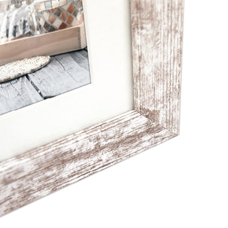 Afbeelding laden in galerijviewer, Zep fotolijst v23136 nelson 6 3q white wash voor 3 foto's

