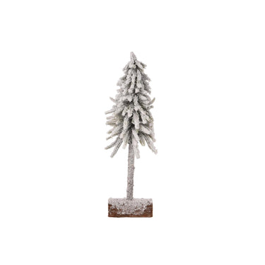 Decoris kunstkerstboom mini met sneeuw op stam ã˜15xh45cm
