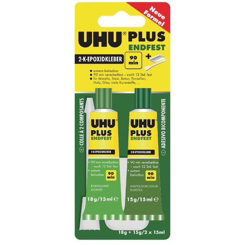 Uhu lijm plus 2 stuks