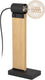 Eglo bailrigg tafellamp - e27 - 33 cm - zwart bruin - hout staal