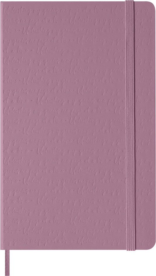 Moleskine notitieboek large - hardcover - gelinieerd - majestic pink