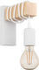 Eglo townshend wandlamp - e27 - 21,5 cm - hout - wit bruin - fsc hout