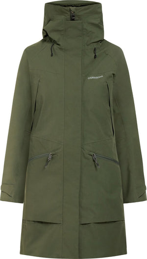 Didriksons ilma wns parka 8 dames outdoorjas - deep green
