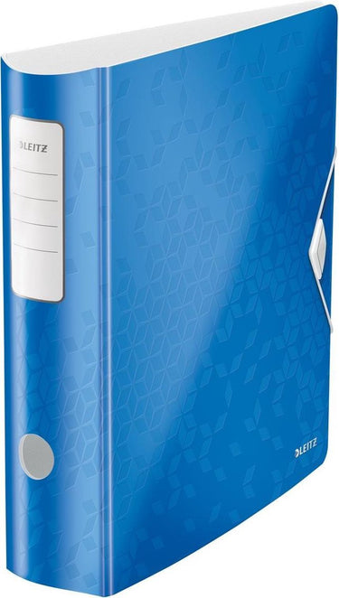 Ordner leitz 180° active wow a4 blauw metallic
