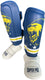 Super pro combat gear scheenbeschermer nations curacao pu blauw - geel - wit m
