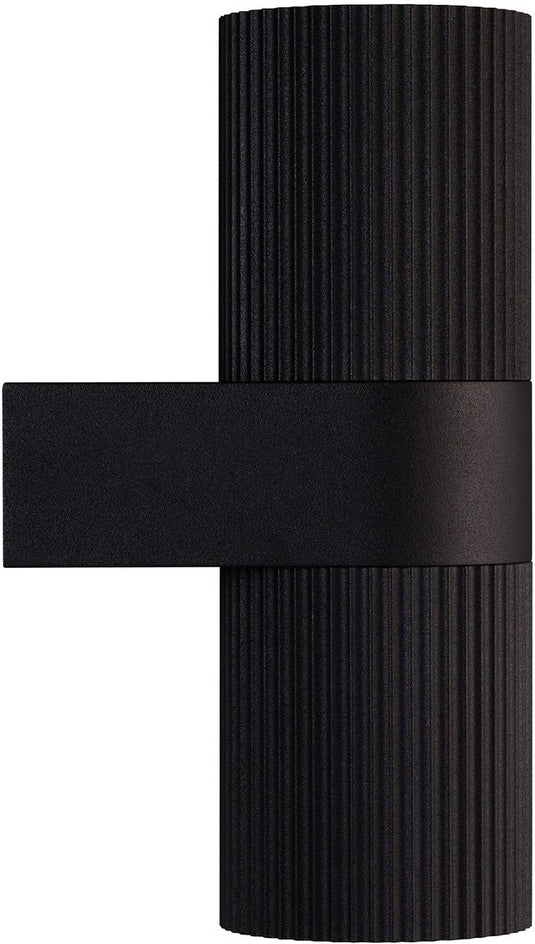 Nordlux kyklop ripple-wandlamp-2xgu10-zwart