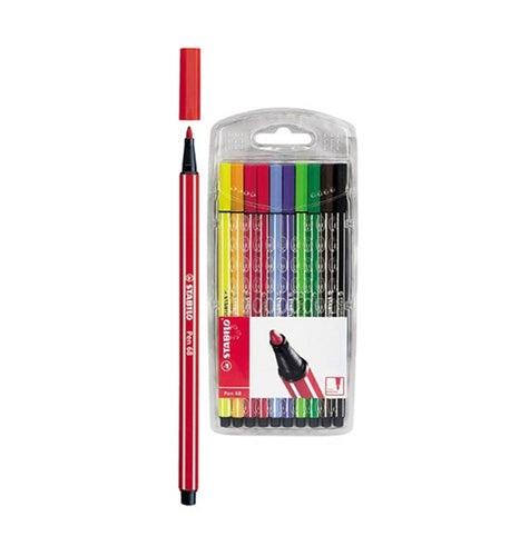 Stabilo pen 68 viltstiften etui 10 kleur
