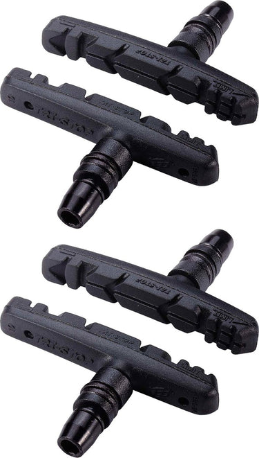 Bbb cycling remblokjes fiets - tristop - velgrem - voor stadsfiets mountainbike - shimano compatibel - v-brake remblokken - zwart - bbs-16