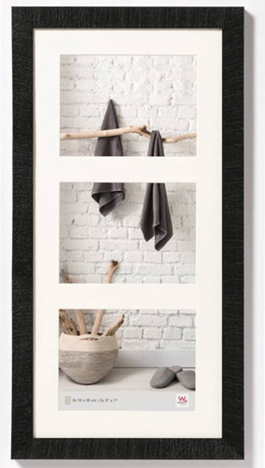 Walther home - houten lijst - fotoformaat 3x13x18 cm - zwart
