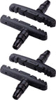 Bbb cycling remblokjes fiets - tristop - velgrem - voor stadsfiets mountainbike - shimano compatibel - v-brake remblokken - zwart - bbs-16
