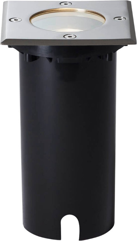 Brilliant itch - grondspot buiten - 1xgu10, 20w - geschikt voor reflectorlampen - chroom