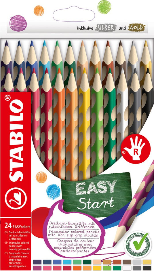 Stabilo easycolors rechtshandige kleurpotloden - 24dlg.