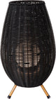 Lucide colin ip44 - oplaadbare tafellamp binnen buiten - accu batterij - led 3 stepdim - 1x3w 3000k - ip44 - zwart - japandi