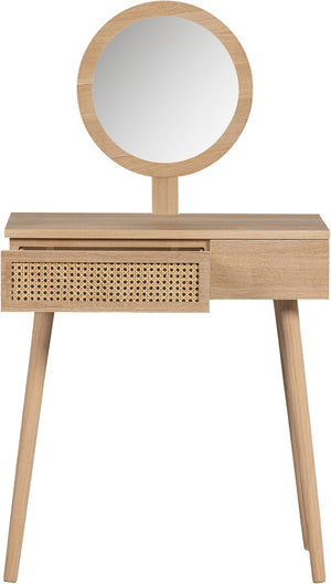 Woood soof hal kaptafel - mdf grenen - naturel - 125x70x40