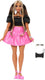 Barbie luxe stijl pop 16 in een glanzend roze core rok met een zwarte top en bruin haar, modepop, vrouw, 4 jaar, meisjes, 323,9 mm, meerkleurig