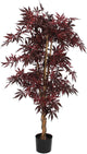 Mica decorations esdoorn kunstplant - h140 x ø80 cm - rood