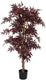 Mica decorations esdoorn kunstplant - h140 x ø80 cm - rood