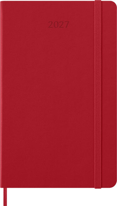 Moleskine 12 maanden agenda - 2027 - wekelijks - large - harde kaft - rood