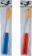 Longfield metalen stokjes diabolo – set van 2 – diabolo sticks met eva handvat – assorti blauw fluor rood – jongleer accessoires – engelhart