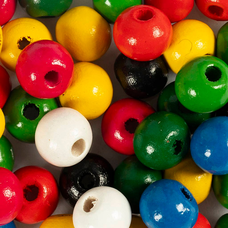 Afbeelding laden in galerijviewer, Https: www.cchobby.nl houten-kralen-d-10-gatgrootte-3-mm-diverse-kleuren-200-stuk-1-doos
