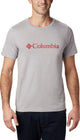 Columbia csc basic logo™ short sleeve t-shirt - shirt heren - t-shirt korte mouwen - grijs - maat s