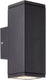 Brilliant hally - buitenlamp - ip44 - 2x gu10 - zwart