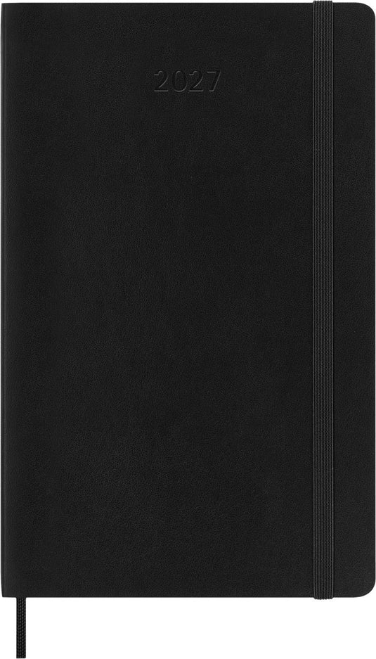 Moleskine 12 maanden agenda - 2027 - dagelijks - large - zachte kaft - zwart