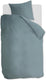 Ambiante cotton uni dekbedovertrek - effen - eenpersoons - 140x200 220 cm - blauw