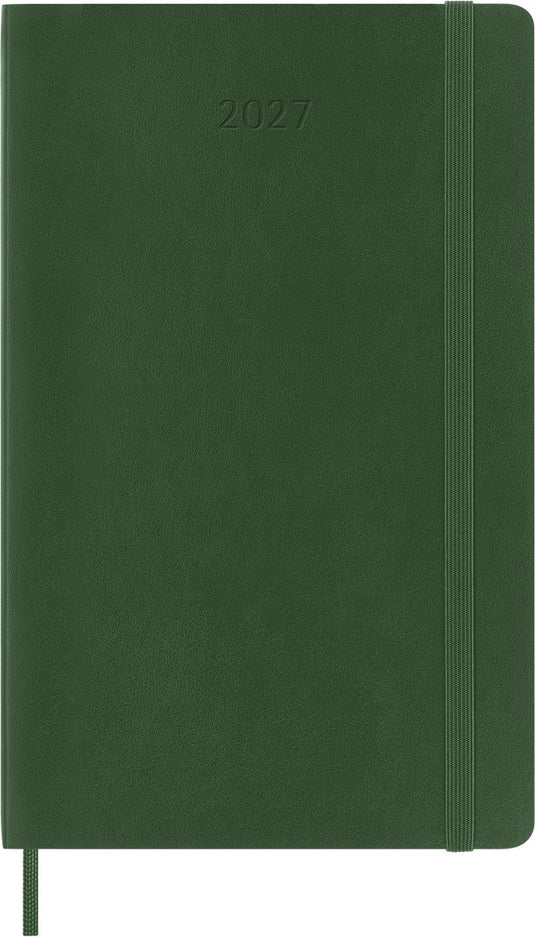 Moleskine 12 maanden agenda - 2027 - dagelijks - large - zachte kaft - mirte groen