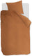 Ambiante cotton uni dekbedovertrek - effen - eenpersoons - 140x200 220 cm - oranje