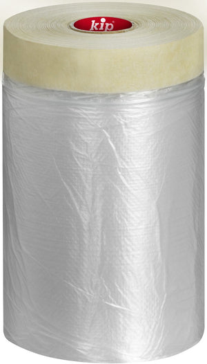 Kip 3832 - fijncrêpe masker - beige - 1100mmx33m - masking-tec pe-afdekfolie met statische lading voor het snel afplakken en afdekken van randen en grote oppervlakken - voor bijna alle ondergronden binnen - temperatuurbestendig tot 60°c