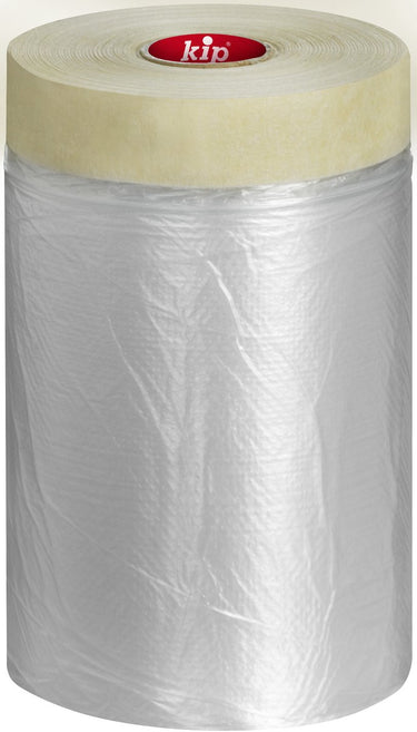 Kip 3832 - fijncrêpe masker - beige - 1100mmx33m - masking-tec pe-afdekfolie met statische lading voor het snel afplakken en afdekken van randen en grote oppervlakken - voor bijna alle ondergronden binnen - temperatuurbestendig tot 60°c