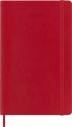 Moleskine 12 maanden agenda - 2027 - wekelijks - large - zachte kaft - rood