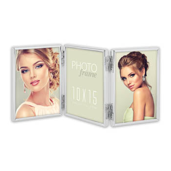 Afbeelding laden in galerijviewer, Zep 120ts01-4r silver frame triple 3x10x15 cm
