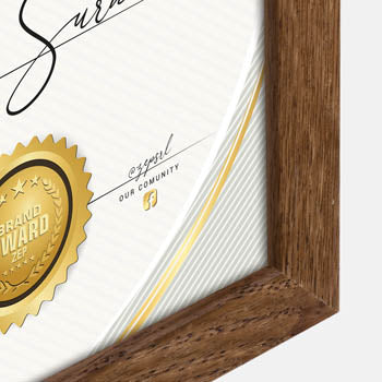Zep v4729n certificate brown 29,7x42 cm