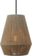 Eglo alderney hanglamp - e27 - ø 30 cm - zwart bruin