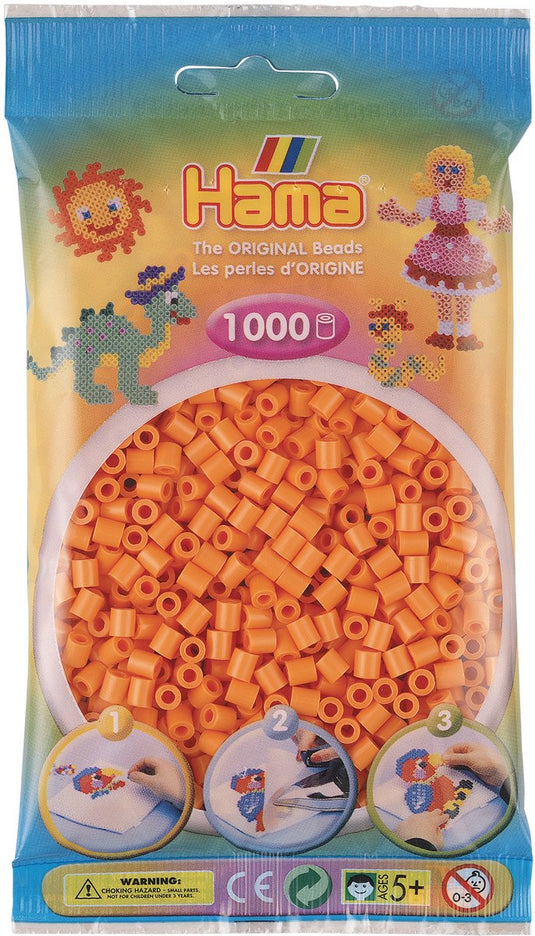 Hama strijkkralen 1000 stuks abrikoos
