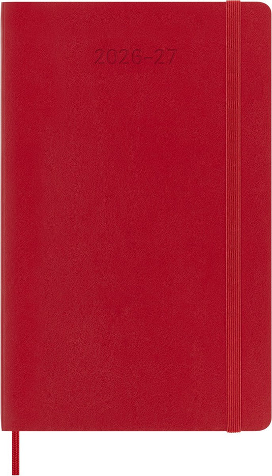 Moleskine 18 maanden agenda - 2026 27 - wekelijks - large - zachte kaft - rood