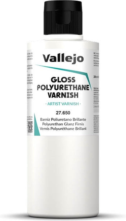 Vallejo hobbyverf - 27650 glanzend polyurethane vernis - verf flesje - 200 ml