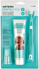 Artero dental pack - 3 delige tandreinigings set hond - met tandenborstel, tandpasta en siliconen vinger tandenborstel