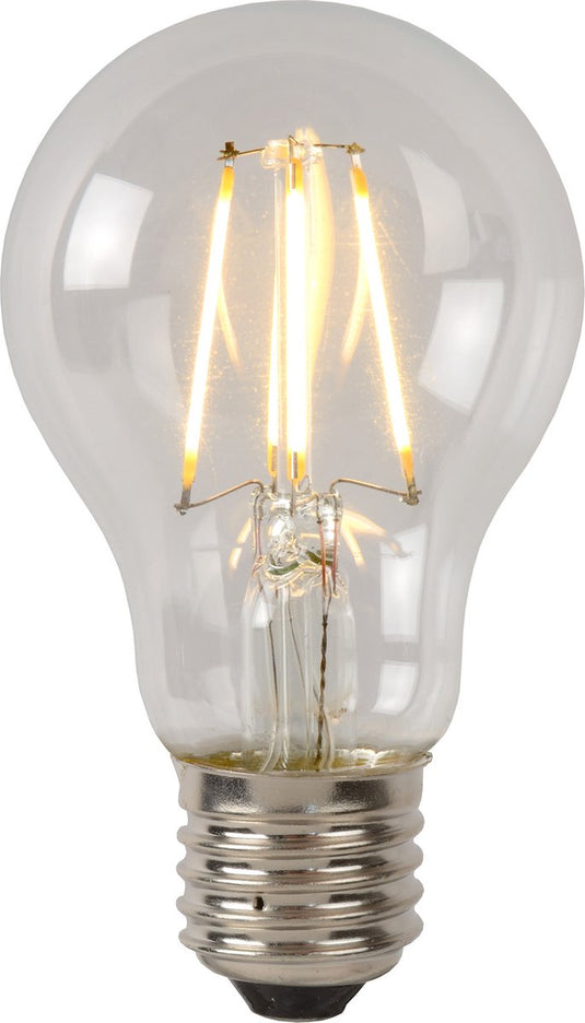 Lucide a60 class b - filament lamp - ø 6,4 cm - led dimbaar - e27 - 1x7w 2700k - transparant