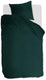 Ambiante cotton uni dekbedovertrek - effen - eenpersoons - 140x200 220 - donker groen