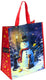 Puckator tas shopper - lisa parker kerstmis katten sneewpop - duurzaam - 40x33x17cm
