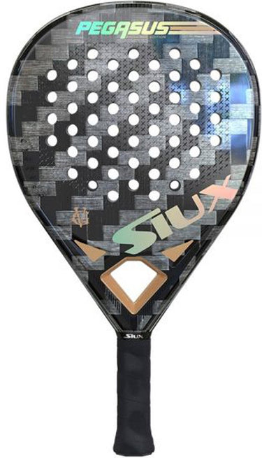 Siux pegasus gv edition - 24k (hybrid) - 2023 padel racket grijs goud