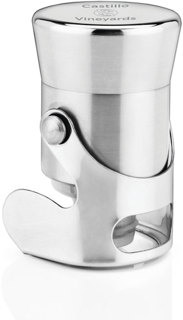 Viski champagnestopper - roestvrijstaal - silverplated
