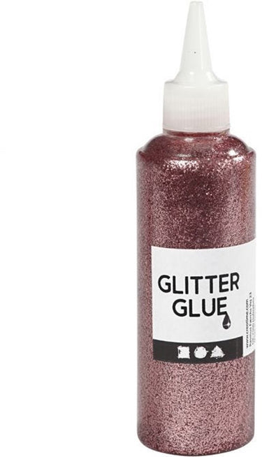 Creativ company glitterlijm lichtroze, 118ml