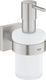 Grohe start cube zeepdispenser met houder - supersteel (rvs look)