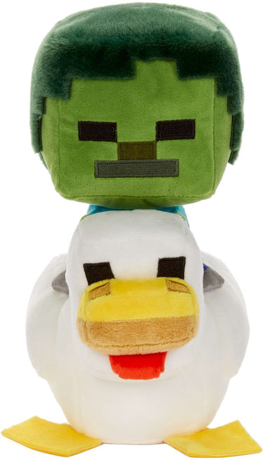 Mattel minecraft deluxe knuffel figure chicken jockey 20 cm knuffeles